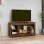 Mueble de TV madera maciza de pino marrón miel 103x36,5x52 cm de , Muebles TV - Ref: Foro24-814577, Precio: 72,45 €, Descuent...