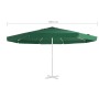 Tela de repuesto para sombrilla verde 500 cm von , Stoffe für Regenschirme und Markisen - Ref: Foro24-312539, Preis: 69,13 €,...
