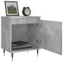 Mesitas de noche 2 uds madera gris hormigón 40x30x50 cm by , Nightstands - Ref: Foro24-826821, Price: 65,01 €, Discount: %