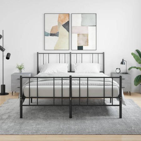 Mesita noche 2 uds madera ingeniería gris hormigón 40x35x47,5cm de , Mesitas de noche - Ref: Foro24-827349, Precio: 89,10 €