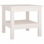 Mesa de centro de madera maciza de pino blanco 45x45x40 cm von , Couchtisch - Ref: Foro24-814265, Preis: 60,20 €, Rabatt: %