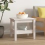 Mesa de centro de madera maciza de pino blanco 45x45x40 cm von , Couchtisch - Ref: Foro24-814265, Preis: 60,20 €, Rabatt: %