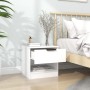 Mesitas de noche 2 uds madera contrachapada color blanco by , Nightstands - Ref: Foro24-811251, Price: 72,84 €, Discount: %