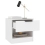 Mesitas de noche 2 uds madera contrachapada color blanco by , Nightstands - Ref: Foro24-811251, Price: 72,84 €, Discount: %