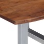 Mesa de centro borde natural madera maciza acacia 60x60x40 cm by , Coffee table - Ref: Foro24-247826, Price: 106,10 €, Discou...