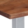 Mesa de centro borde natural madera maciza acacia 60x60x40 cm by , Coffee table - Ref: Foro24-247826, Price: 106,10 €, Discou...