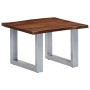 Mesa de centro borde natural madera maciza acacia 60x60x40 cm by , Coffee table - Ref: Foro24-247826, Price: 106,10 €, Discou...