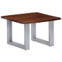 Mesa de centro borde natural madera maciza acacia 60x60x40 cm by , Coffee table - Ref: Foro24-247826, Price: 106,10 €, Discou...