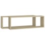 Estantes cubos de pared 2 uds contrachapada roble 80x15x26,5 cm von , Regale und Regale - Ref: Foro24-807115, Preis: 34,28 €,...