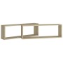 Estantes cubos de pared 2 uds contrachapada roble 80x15x26,5 cm von , Regale und Regale - Ref: Foro24-807115, Preis: 34,28 €,...