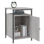 Mesita de noche madera contrachapada gris Sonoma 40x42x60 cm de , Mesitas de noche - Ref: Foro24-825869, Precio: 42,60 €, Des...