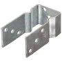 Anclajes de valla 6 uds acero galvanizado plateado 8x6x15 cm by , Spikes for anchoring in the ground - Ref: Foro24-145330, Pr...