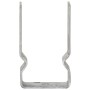 Anclajes de valla 6 uds acero galvanizado plateado 8x6x15 cm by , Spikes for anchoring in the ground - Ref: Foro24-145330, Pr...