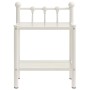 Mesitas de noche 2 unidades metal vidrio blanco y transparente von , Nachttische - Ref: Foro24-325078, Preis: 83,44 €, Rabatt: %