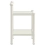 Mesitas de noche 2 unidades metal vidrio blanco y transparente von , Nachttische - Ref: Foro24-325078, Preis: 83,44 €, Rabatt: %