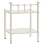 Mesitas de noche 2 unidades metal vidrio blanco y transparente von , Nachttische - Ref: Foro24-325078, Preis: 83,44 €, Rabatt: %