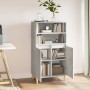 Aparador alto madera contrachapada gris hormigón 60x36x110 cm von , Sideboards - Ref: Foro24-821224, Preis: 81,75 €, Rabatt: %