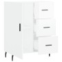 Aparador de madera contrachapada blanco brillante 69,5x34x90 cm de , Aparadores - Ref: Foro24-827934, Precio: 73,82 €, Descue...