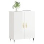 Aparador de madera contrachapada blanco brillante 69,5x34x90 cm de , Aparadores - Ref: Foro24-827702, Precio: 82,43 €, Descue...