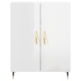 Aparador de madera contrachapada blanco brillante 69,5x34x90 cm de , Aparadores - Ref: Foro24-827702, Precio: 82,43 €, Descue...