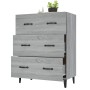 Aparador de madera de ingeniería gris Sonoma 69,5x34x90 cm von , Sideboards - Ref: Foro24-817349, Preis: 93,67 €, Rabatt: %