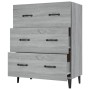 Aparador de madera de ingeniería gris Sonoma 69,5x34x90 cm von , Sideboards - Ref: Foro24-817349, Preis: 93,67 €, Rabatt: %