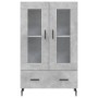 Aparador alto madera de ingeniería gris hormigón 69,5x31x115 cm von , Sideboards - Ref: Foro24-828320, Preis: 72,84 €, Rabatt: %