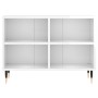 Mueble de TV madera de ingeniería blanco brillo 69,5x30x50 cm von , TV-Möbel - Ref: Foro24-826958, Preis: 46,98 €, Rabatt: %