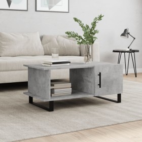 Mesa de centro madera contrachapada gris hormigón 90x50x40 cm de , Mesas de centro - Ref: Foro24-829512, Precio: 61,78 €, Des...