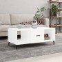 Mesa de centro madera contrachapada blanco brillo 102x50x40 cm by , Coffee table - Ref: Foro24-829318, Price: 51,95 €, Discou...