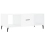 Mesa de centro madera contrachapada blanco brillo 102x50x40 cm by , Coffee table - Ref: Foro24-829318, Price: 51,95 €, Discou...