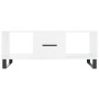 Mesa de centro madera contrachapada blanco brillo 102x50x40 cm de , Mesas de centro - Ref: Foro24-829326, Precio: 59,81 €, De...