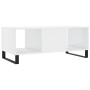 Mesa de centro madera contrachapada blanco brillo 102x50x40 cm de , Mesas de centro - Ref: Foro24-829326, Precio: 59,81 €, De...