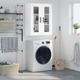 Armario de pared blanco brillante 69,5x34x90 cm by , Sideboards - Ref: Foro24-828502, Price: 105,43 €, Discount: %