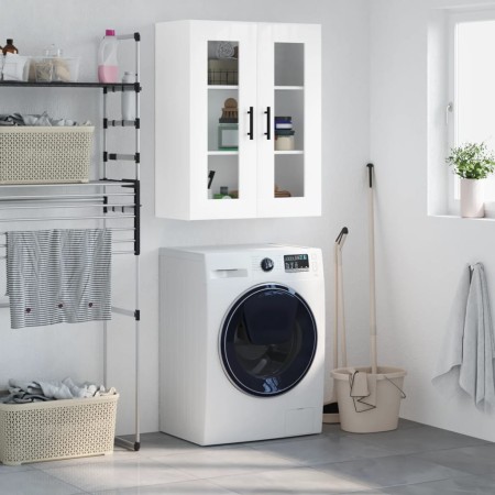 Armario de pared blanco brillante 69,5x34x90 cm de , Aparadores - Ref: Foro24-828502, Precio: 105,43 €, Descuento: %