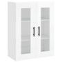 Armario de pared blanco brillante 69,5x34x90 cm de , Aparadores - Ref: Foro24-828502, Precio: 105,43 €, Descuento: %