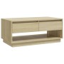 Mesa de centro madera contrachapada roble Sonoma 102,5x55x44 cm de , Mesas de centro - Ref: Foro24-809506, Precio: 103,53 €, ...