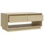 Mesa de centro madera contrachapada roble Sonoma 102,5x55x44 cm de , Mesas de centro - Ref: Foro24-809506, Precio: 103,53 €, ...