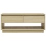 Mesa de centro madera contrachapada roble Sonoma 102,5x55x44 cm de , Mesas de centro - Ref: Foro24-809506, Precio: 103,53 €, ...