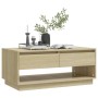 Mesa de centro madera contrachapada roble Sonoma 102,5x55x44 cm de , Mesas de centro - Ref: Foro24-809506, Precio: 103,53 €, ...
