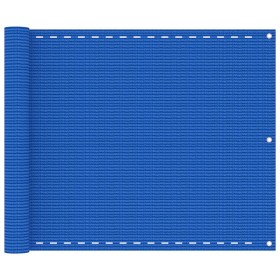 Toldo para balcón HDPE azul 75x500 cm by , Umbrellas - Ref: Foro24-310982, Price: 19,94 €, Discount: %