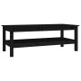 Mesa de centro de madera maciza de pino negro 110x50x40 cm by , Coffee table - Ref: Foro24-814278, Price: 130,69 €, Discount: %