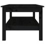 Mesa de centro de madera maciza de pino negro 110x50x40 cm by , Coffee table - Ref: Foro24-814278, Price: 130,69 €, Discount: %