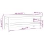 Mesa de centro de madera maciza de pino negro 110x50x40 cm by , Coffee table - Ref: Foro24-814278, Price: 130,69 €, Discount: %