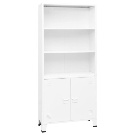 Estantería industrial acero blanco 80x32x180 cm by , Bookcases and shelves - Ref: Foro24-339632, Price: 156,53 €, Discount: %