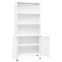 Estantería industrial acero blanco 80x32x180 cm by , Bookcases and shelves - Ref: Foro24-339632, Price: 156,53 €, Discount: %