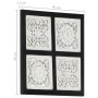 Panel de pared tallado a mano MDF negro y blanco 40x40x1,5 cm von , Wandverkleidung - Ref: Foro24-321656, Preis: 18,03 €, Rab...