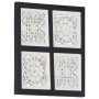 Panel de pared tallado a mano MDF negro y blanco 40x40x1,5 cm von , Wandverkleidung - Ref: Foro24-321656, Preis: 18,03 €, Rab...