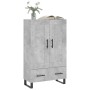 Aparador alto madera de ingeniería gris hormigón 69,5x31x115 cm by , Sideboards - Ref: Foro24-830352, Price: 94,15 €, Discoun...