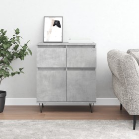 Aparador de madera contrachapada gris hormigón 60x35x70 cm by , Sideboards - Ref: Foro24-831120, Price: 71,45 €, Discount: %